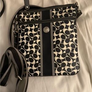 Coach Monochrome Patterned Crossbody Bag